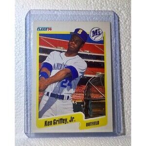 Ken Griffey Jr. 1990 Fleer MLB #513 Baseball Card Seattle Mariners